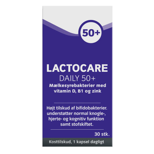 Køb Lactocare Daily 50+ 30 stk. online hos apotekeren.dk