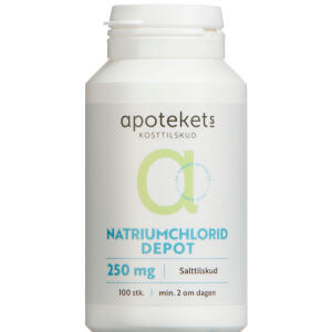 Køb Apotekets Natriumchlorid Depot 250 mg 100 stk. online hos apotekeren.dk