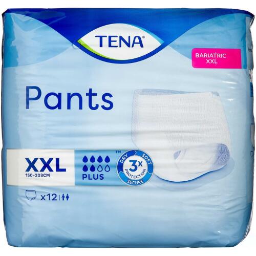 Køb TENA Pants Bariatric Plus Str. 2XL 12 stk. online hos apotekeren.dk