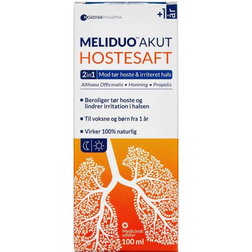 Køb MELIDUO AKUT HOSTESAFT online hos apotekeren.dk