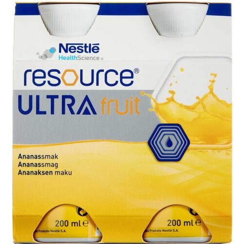 Køb Resource Ultra Fruit Ananas 4 x 200 ml online hos apotekeren.dk