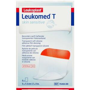 Køb Leukoplast Leukomed T skin sensitive (5 x 7,2 cm) 5 stk. online hos apotekeren.dk