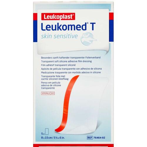 Køb Leukoplast Leukomed T skin sensitive (8 x 15 cm) 5 stk. online hos apotekeren.dk