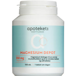 Køb APOTEKETS Magnesium Depot 350 mg 100 stk.  online hos apotekeren.dk