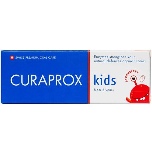 Køb Curaprox +2 år Børnetandpasta 60 ml online hos apotekeren.dk