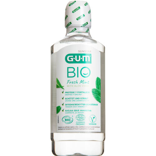 Køb GUM BIO Fresh Mint Mundskyl 500 ml online hos apotekeren.dk