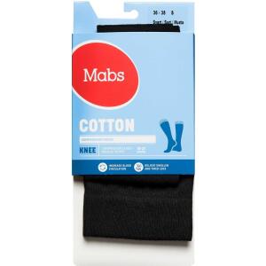 Køb Mabs Cotton Knee Black Small 1 par online hos apotekeren.dk