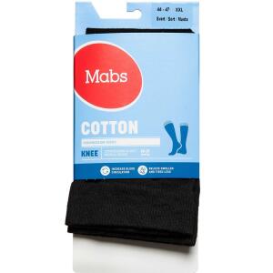 Køb Mabs Cotton Knee Black XX-Large 1 par online hos apotekeren.dk