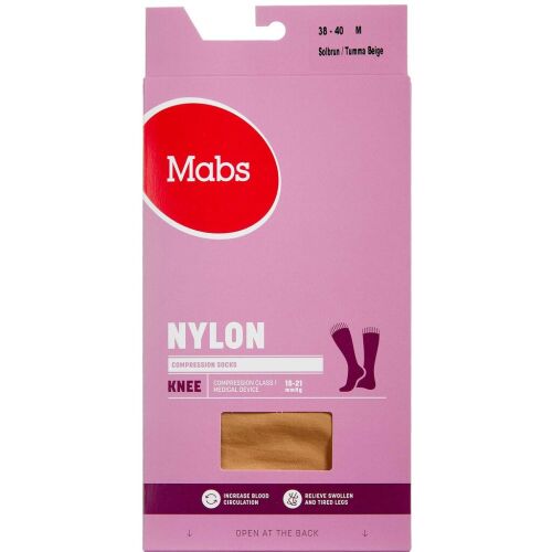 Køb Mabs Nylon Knee Tan Medium 1 par online hos apotekeren.dk