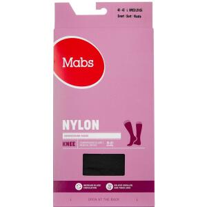 Køb Mabs Nylon Cotton Knee Wide Black Large 1 par online hos apotekeren.dk