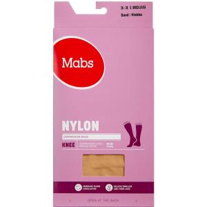 Køb Mabs Nylon Cotton Knee Wide Sand Small 1 par online hos apotekeren.dk