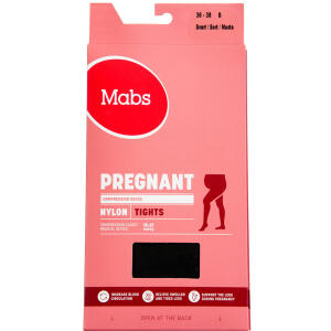 Køb Mabs Nylon Tights Pregnant Sort Small 1 par online hos apotekeren.dk