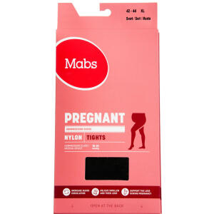 Køb Mabs Nylon Tights Pregnant Sort X-Large 1 par online hos apotekeren.dk