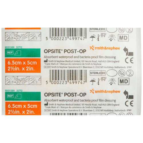 Køb Opsite Post-Op 6,5 x 5,0 cm 1 stk. online hos apotekeren.dk