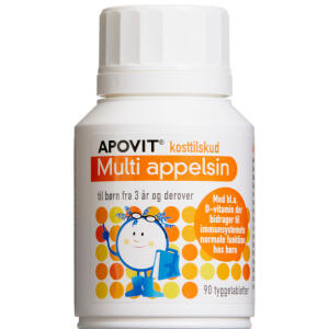 Køb Apovit Multi Appelsin 90 stk. online hos apotekeren.dk