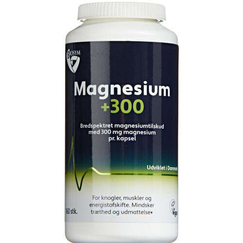 Køb Biosym Magnesium +300, 160 kapsler online hos apotekeren.dk