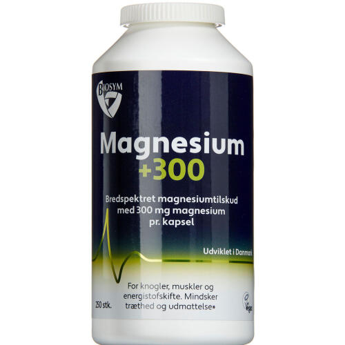 Køb Biosym Magnesium +300, 250 kapsler online hos apotekeren.dk