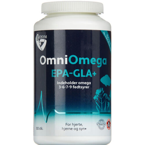 Køb Biosym OmniOmega EPA-GLA+ 100 stk. online hos apotekeren.dk