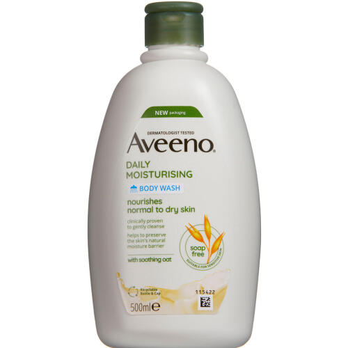 Køb Aveeno Daily Moisturising Body Wash 500 ml online hos apotekeren.dk