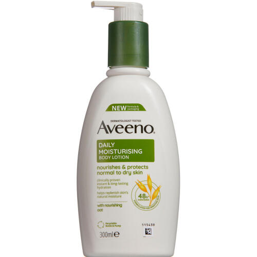 Køb Aveeno Daily Moisturising Body Lotion 300 ml online hos apotekeren.dk