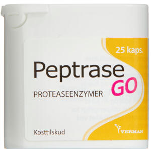 Køb Biosym Peptrase Go 25 stk. online hos apotekeren.dk
