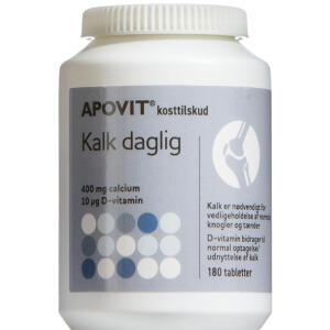 Køb Apovit Kalk Daglig tabletter 180 stk online hos apotekeren.dk