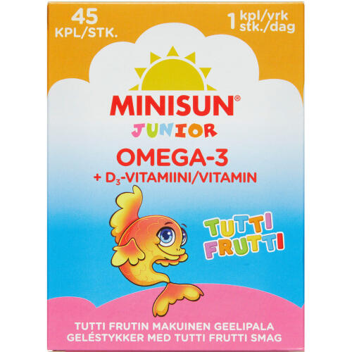 Køb Biosym Minisun Omega-3 Junior 45 stk. online hos apotekeren.dk