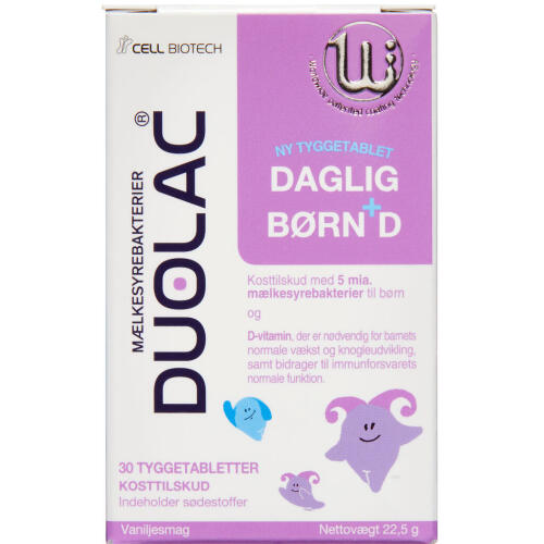 Køb Duolac Daglig+ Børn 30 Stk. online hos apotekeren.dk