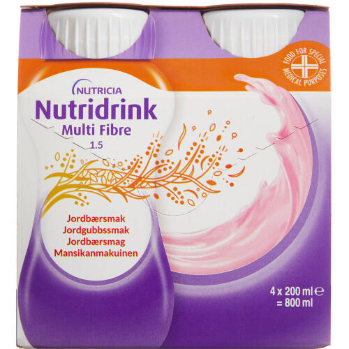 Køb NUTRIDRINK MULTI FIB.JORDBÆR online hos apotekeren.dk