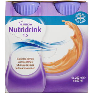 Køb Nutridrink Chokolade 4 x 200 ml online hos apotekeren.dk