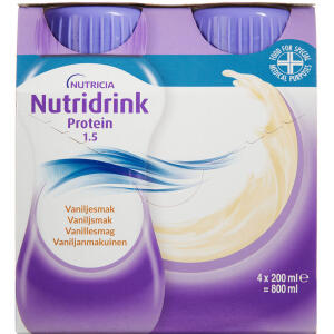 Køb Nutridrink Protein Vanille 4 x 200 ml online hos apotekeren.dk