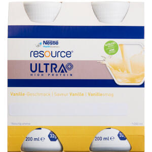 Køb Resource Ultra Vanilje 4 x 200 ml online hos apotekeren.dk