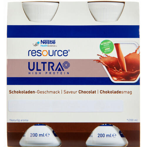 Køb Resource Ultra Chokolade 4x200 ml online hos apotekeren.dk