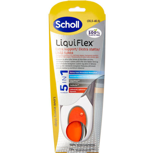 Køb Scholl Insoles Liquiflex Extra Support (S) 2 stk. online hos apotekeren.dk