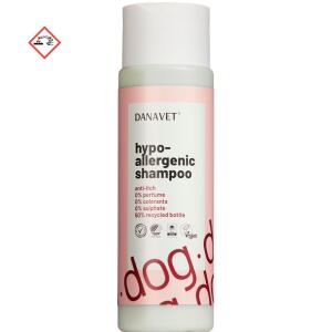Køb Danavet Hypoallergenic shampoo, hunde 250 ml online hos apotekeren.dk