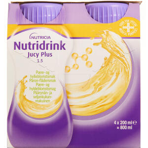 Køb NUTRIDRINK JUCY PLUS PÆRE/HYLD online hos apotekeren.dk