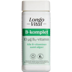 Køb Longo Vital B-komplet tablet 180 st. online hos apotekeren.dk