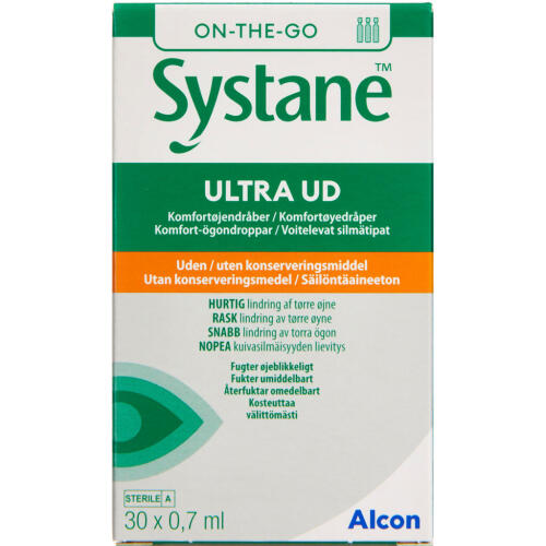 Køb Systane Ultra Øjndråber 30x0,7 ml online hos apotekeren.dk