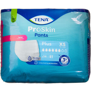 Køb TENA PANTS PLUS STR XS online hos apotekeren.dk