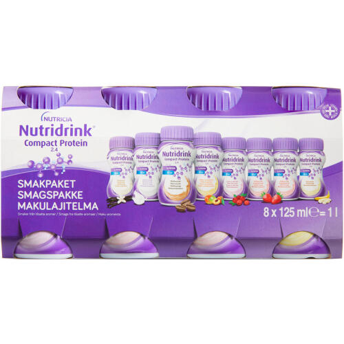 Køb Nutridrink Compact protein 8 x 125 ml online hos apotekeren.dk