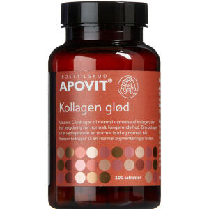 Køb Apovit Kollagen glød tabletter 100 stk. online hos apotekeren.dk