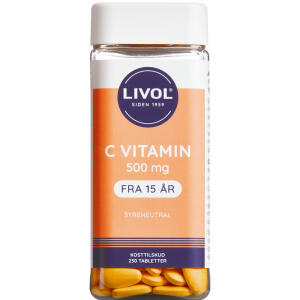 Køb LIVOL C-VITAMIN TABL 500 MG online hos apotekeren.dk