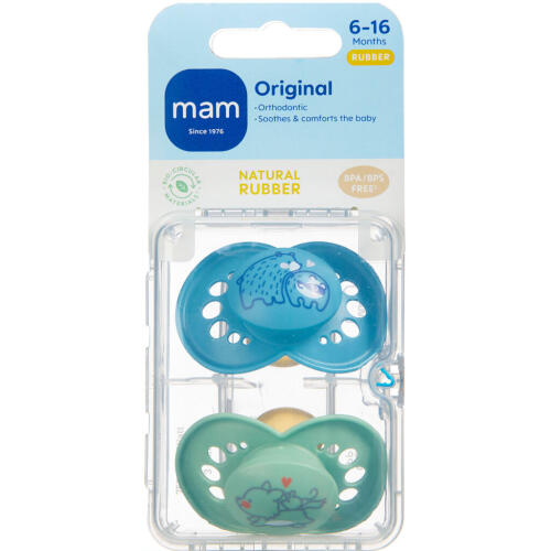 Køb MAM ORIGINAL SUT NATURGUM.BLÅ online hos apotekeren.dk