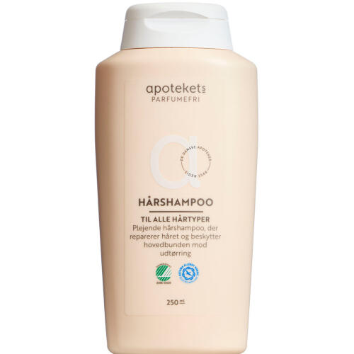 Køb Apotekets Hårshampoo uden parfume 250 ml online hos apotekeren.dk
