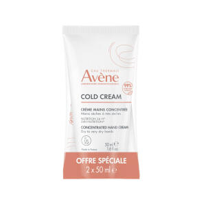 Køb Avène Cold Cream Handcream 2x50ml online hos apotekeren.dk