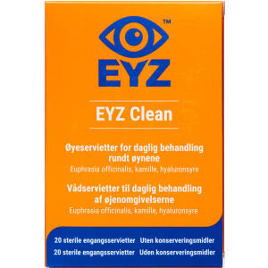 Køb EYZ CLEAN STERILE VÅDSERVIET online hos apotekeren.dk