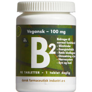 Køb B2 VITAMIN TABL 100 MG online hos apotekeren.dk