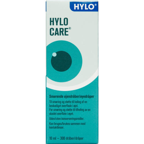 Køb Hylo Care Øjendråber 10 ml online hos apotekeren.dk