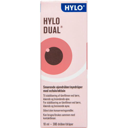 Køb Hylo-Dual Øjendråber 10 ml online hos apotekeren.dk