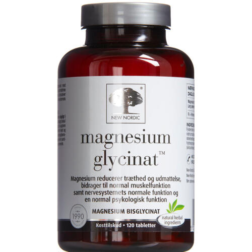 Køb Magnesium Glycinat Tablet 120 styk online hos apotekeren.dk
